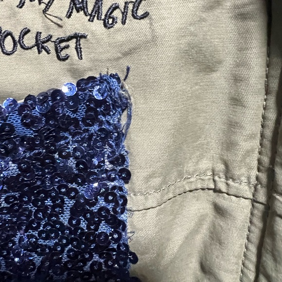 ZARA girls embellished sequin jacket Sherpa - Picture 8 of 8